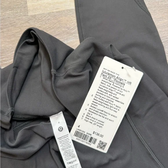 Align HR Pant 25" *Pockets - Graphite Grey - Picture 4 of 7